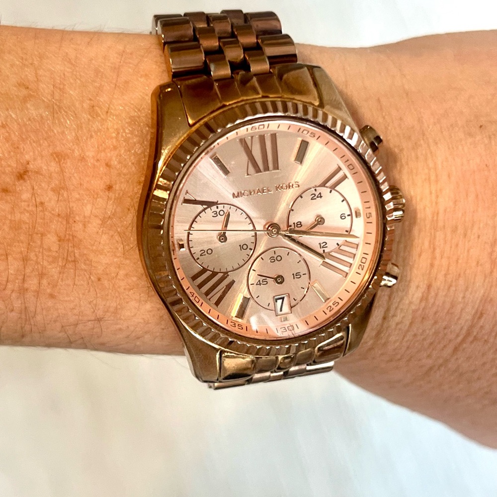 Michael Kors Rose Gold Stainless Steel Watch 251209